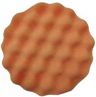 картинка PRO.STO Рифленый диск полировальный на липучке 150*30 мм, оранжевый/средней жесткости