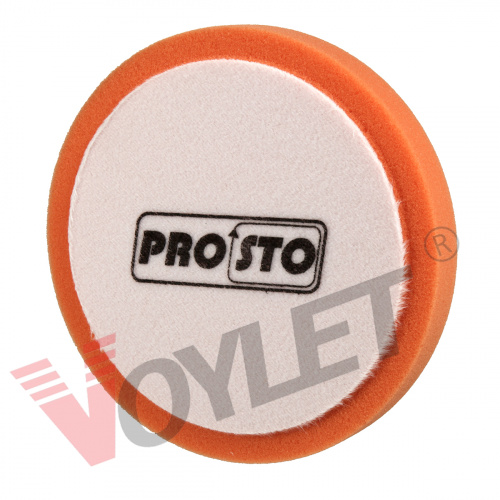 картинка PRO.STO Диск полировальный на липучке, 180*30 мм, оранжевый/средней жесткости