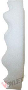 картинка PRO.STO Рифленый диск полировальный на липучке, 150*30 мм белый/супержесткий фото 2