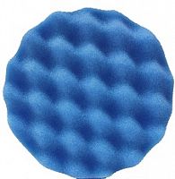 картинка PRO.STO Рифленый диск полировальный на липучке, 150*30 мм, Голубой/жесткий