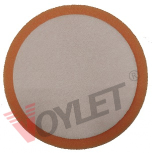 картинка PRO.STO Рифленый диск полировальный на липучке 150*30 мм, оранжевый/средней жесткости фото 3